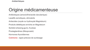DFGSM2 - MED0403 - Pharmacologie gastro-intestinale - Pharmacologie des laxatifs et des antidiarrhéiques