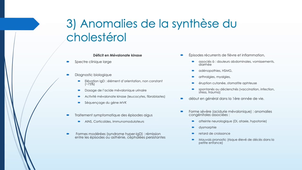 DFGSM3 - MEDLIB0503 - Anomalies de la synthèse et du catabolisme des molécules complexes (Partie 1)