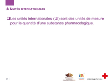 6.1 - Les unités de mesures