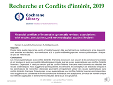 Liens et conflits d'intérêts - 2020