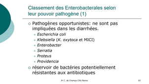 FGSM3 Infections digestives Enterobacterales généralités