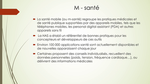 PASS - Semestre 1 - UE 15 - Droit, Numérique et Santé - Facteurs déterminants des pratiques numériques : la e-santé