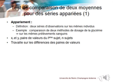PASS - UE 25 - Biostatistiques - Tests paramétriques de comparaison de moyennes