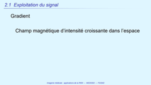 DFGSM2 - MED0302 - Imagerie Médicale - Exploitation du signal