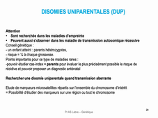 DFGSM3 - Semestre 2 - MED0601 - Génétique médicale - Séquence 10 - Empreinte