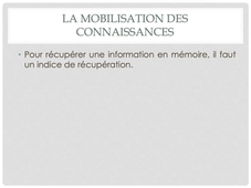 TD3 Mémoire et mémorisation