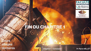 sChapitre 1 : Concluion - Alliages dentaires