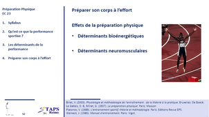 Dedieu - UE 22 - Préparation physique sonorisé
