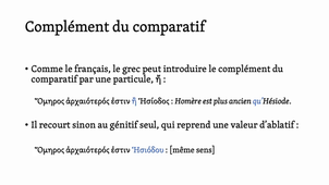 Comparatif et superlatif
