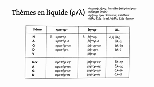 3e déclinaison 1