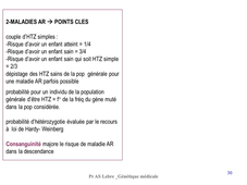 L.AS Sciences pour la Santé - Semestre 2 - UE 24 - EC3 : Bases de génétique