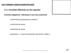 UE6 - CM6 - MC Andry - Formes médicamenteuses - 1