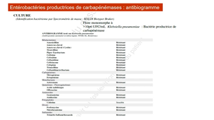 3.2 - Bactéries Multi-Résistantes aux antibiotiques (BMR)