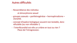 PASS - UE 15 - Evolution, Ecologie, Environnements - Espèces et spéciation