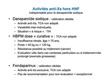 DFGSM3 - MED0604 - Anticoagulants - Prescription et surveillance des anti-thrombotiques - Traitement de référence par HNF - Alternative HBPM