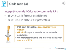 Epidemiologie - Interprétation des enquêtes