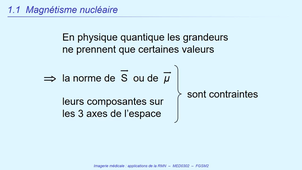 DFGSM2 - MED0302 - Magnétisme nucléaire et RMN - Magnétisme nucléaire