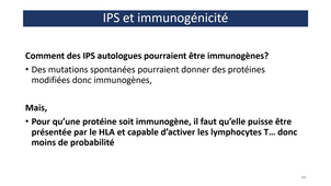 master 801 immunogénicité cellules souches