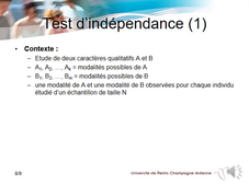 PASS - UE 25 - Biostatistiques - Test du Khi-deux