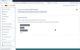 Tutoriel vidéo - Créer et paramétrer un cours sur Moodle