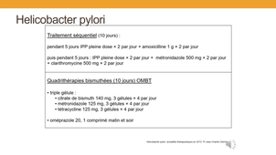 DFGSM2 - MED0403 - Pharmacologie gastro-intestinale - Pathologie ulcéreuse et Helicobacter pylori