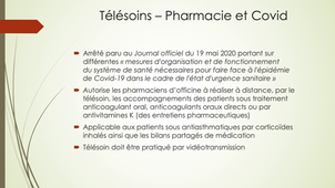 PASS - Semestre 1 - UE 15 - Droit, Numérique et Santé - Activités de santé dématérialisées : télésoin