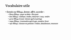 Verbes en -mi 1/3