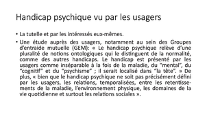 DFASM1 / DFASM2 - MEDLIB0809-1009 - Le handicap psychique