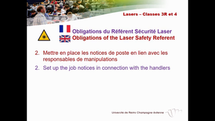 formation BPL : lasers