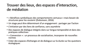 Les facteurs socio-biographiques des engagements pour l'écologie - Partie 3