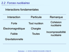 PASS / L.AS - UE 11 - Biophysique - Noyau, énergie, stabilité - Stabilité des nucléides