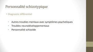 Cours 4 - Troubles de la personnalité 1