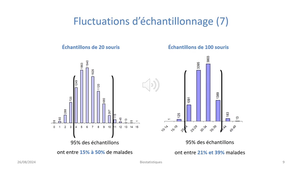 Biostatistique - Fluctuation Echantillonnage