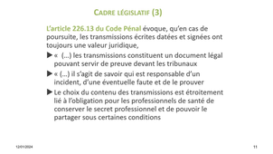 Les transmissions écrites et orales