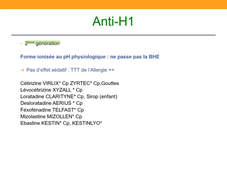 L.AS 3ème année - UE 64 - Pharmacologie - Le système histaminergique
